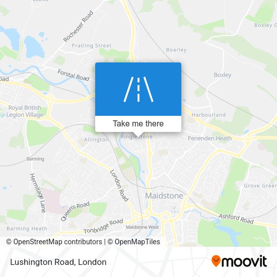Lushington Road map