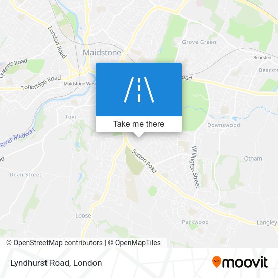 Lyndhurst Road map