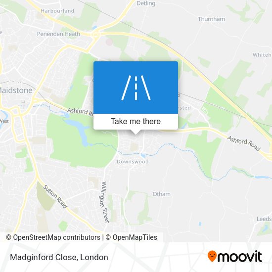 Madginford Close map