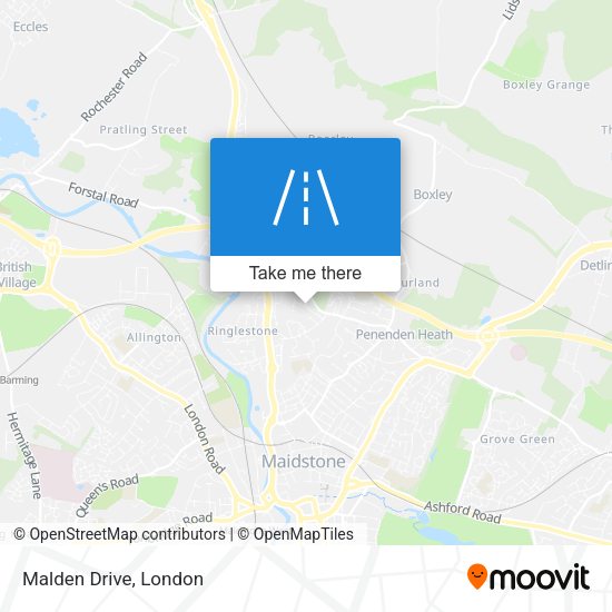 Malden Drive map