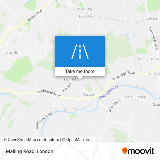 Malling Road map