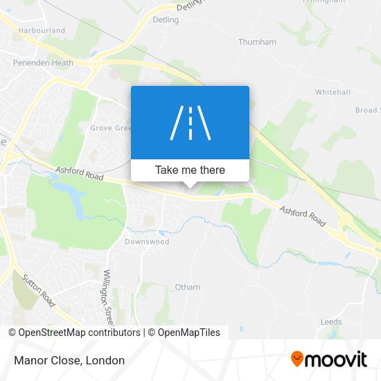 Manor Close map