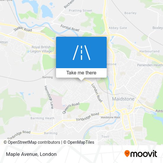 Maple Avenue map