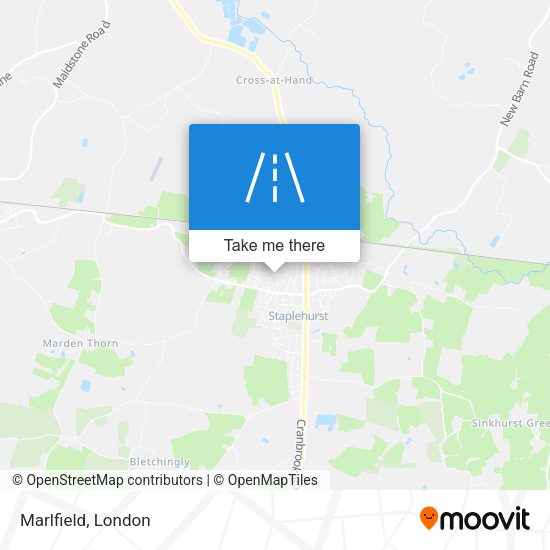Marlfield map