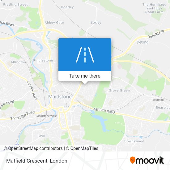 Matfield Crescent map