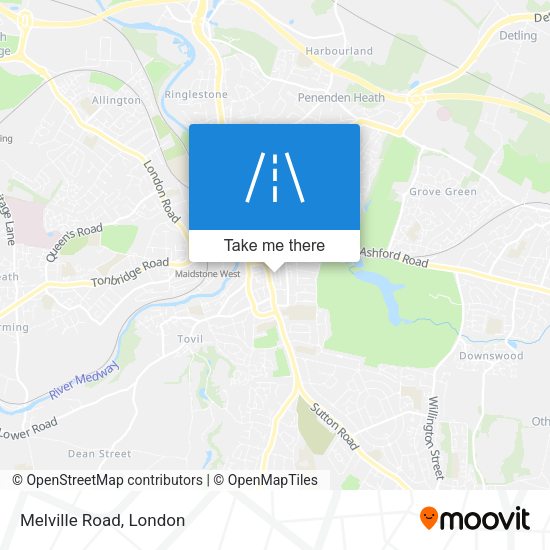 Melville Road map