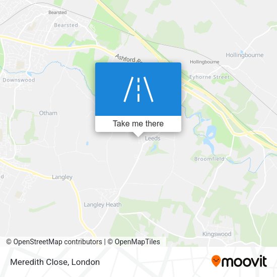 Meredith Close map