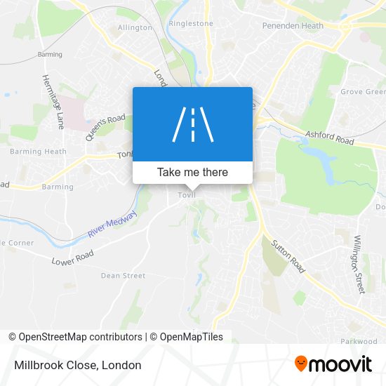 Millbrook Close map