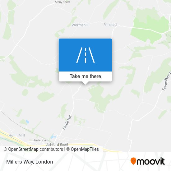 Millers Way map