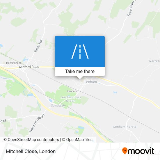 Mitchell Close map
