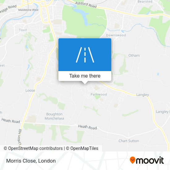 Morris Close map