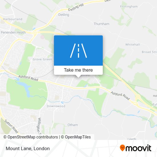 Mount Lane map