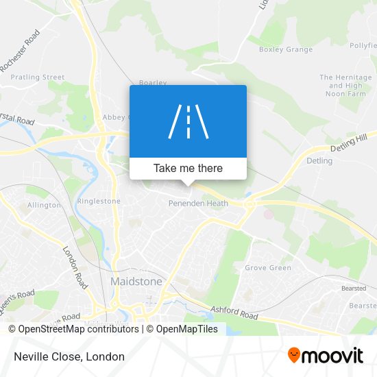 Neville Close map