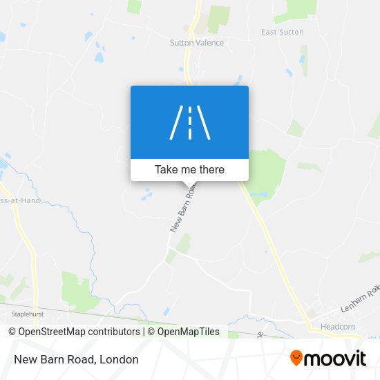 New Barn Road map