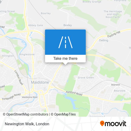 Newington Walk map