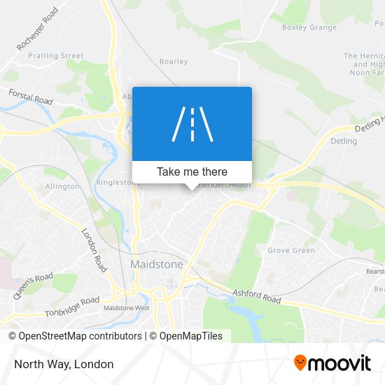 North Way map