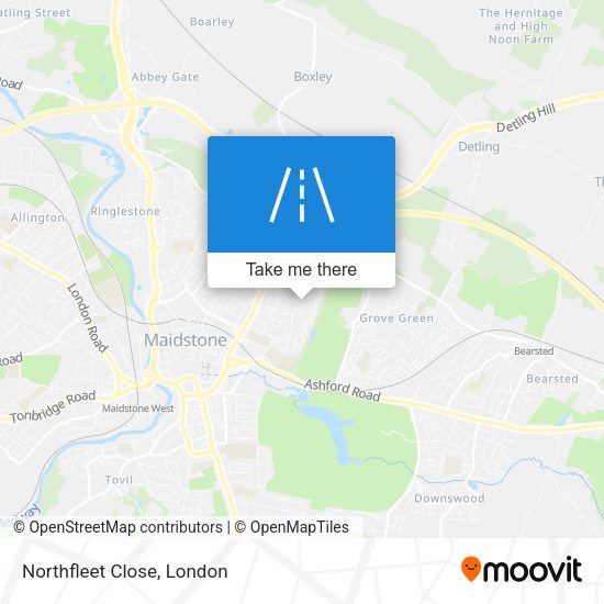 Northfleet Close map