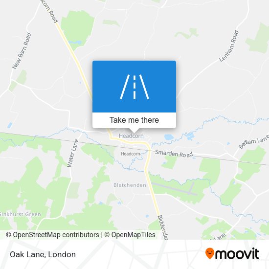Oak Lane map
