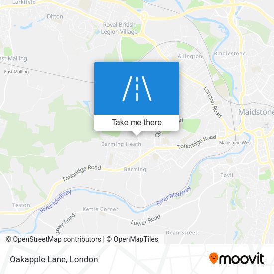 Oakapple Lane map