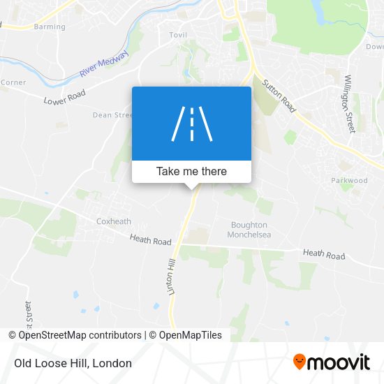 Old Loose Hill map
