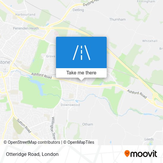 Otteridge Road map