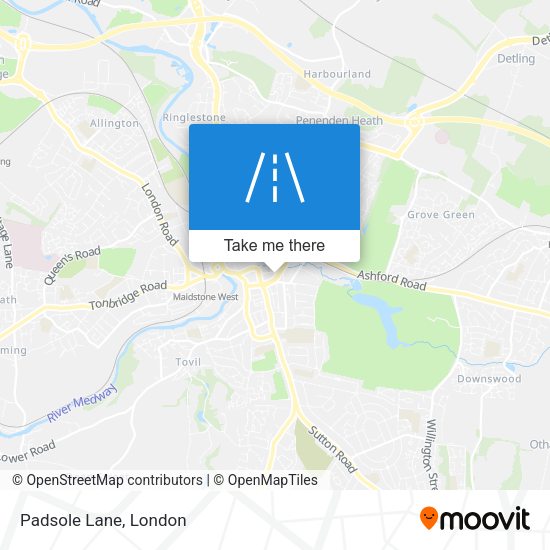 Padsole Lane map