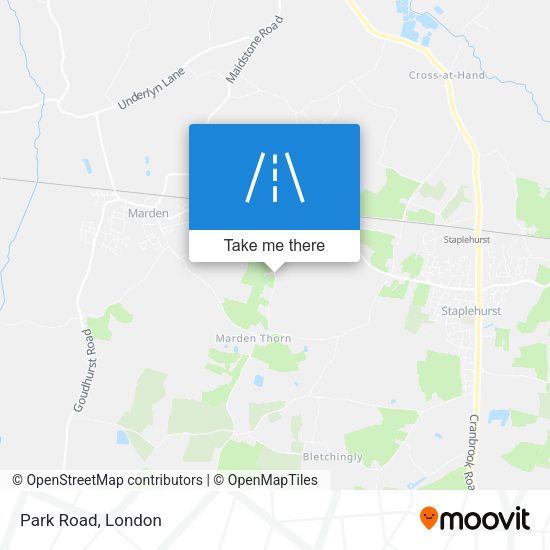 Park Road map