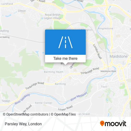 Parsley Way map