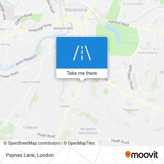 Paynes Lane map
