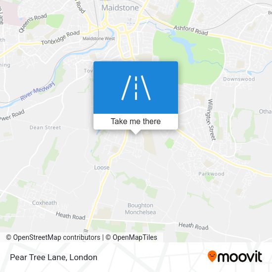 Pear Tree Lane map