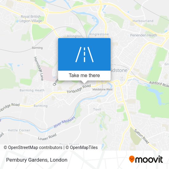 Pembury Gardens map