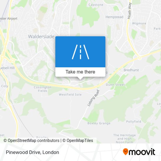 Pinewood Drive map