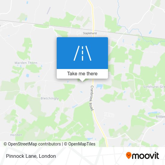 Pinnock Lane map