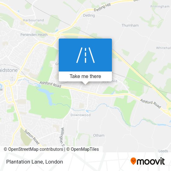 Plantation Lane map