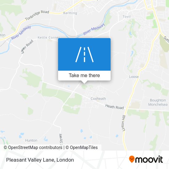 Pleasant Valley Lane map