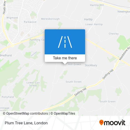 Plum Tree Lane map