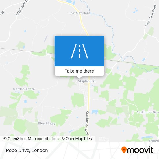 Pope Drive map