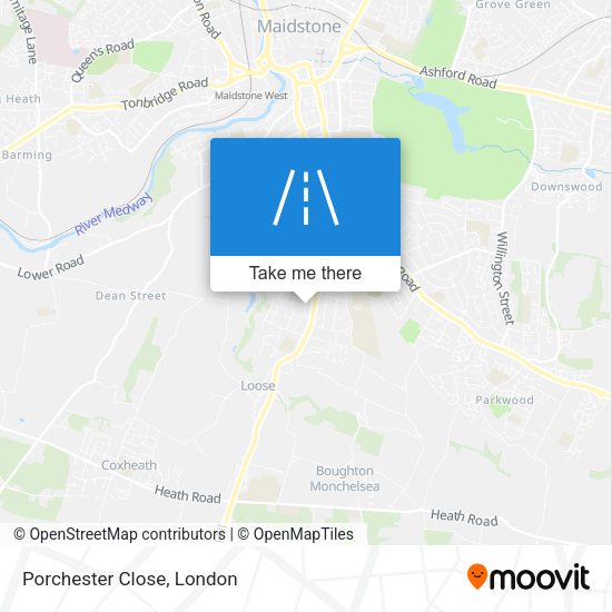 Porchester Close map