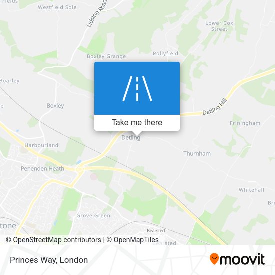Princes Way map