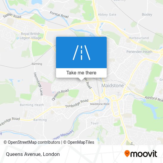 Queens Avenue map