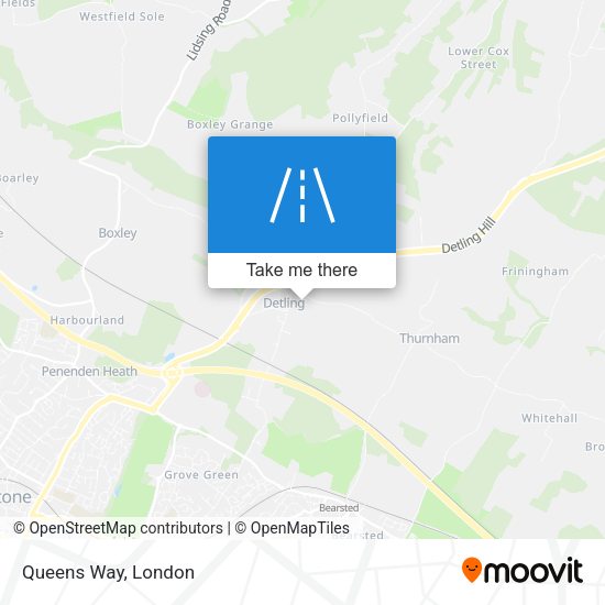 Queens Way map