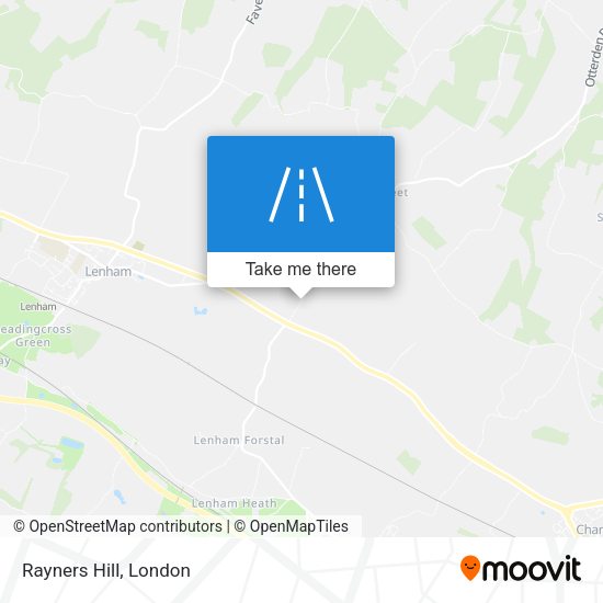 Rayners Hill map