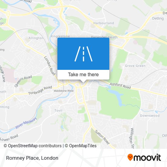 Romney Place map