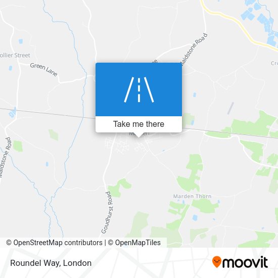 Roundel Way map