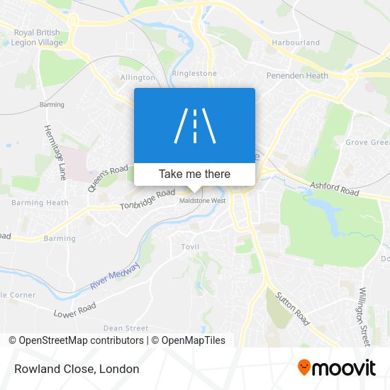 Rowland Close map