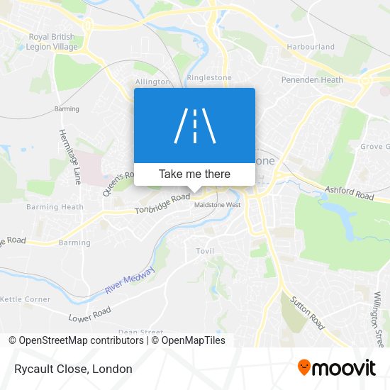 Rycault Close map