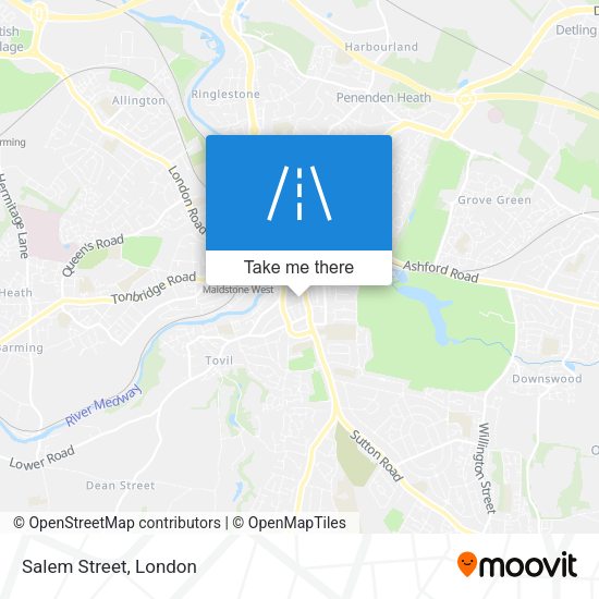 Salem Street map
