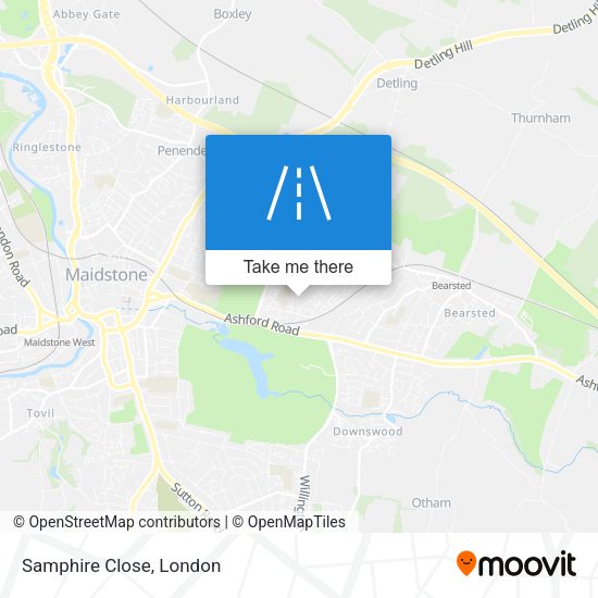 Samphire Close map