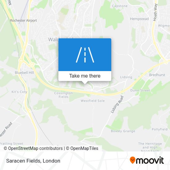 Saracen Fields map