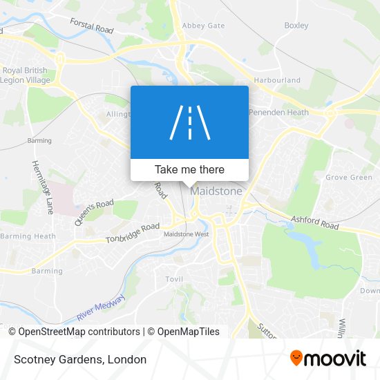 Scotney Gardens map